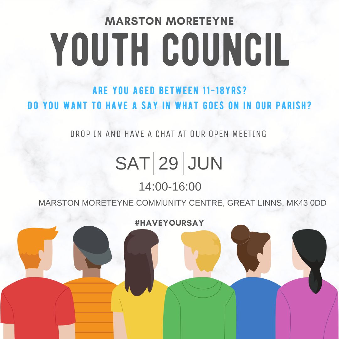 Youth Council Open Drop In Session – Marston Moreteyne Parish Council